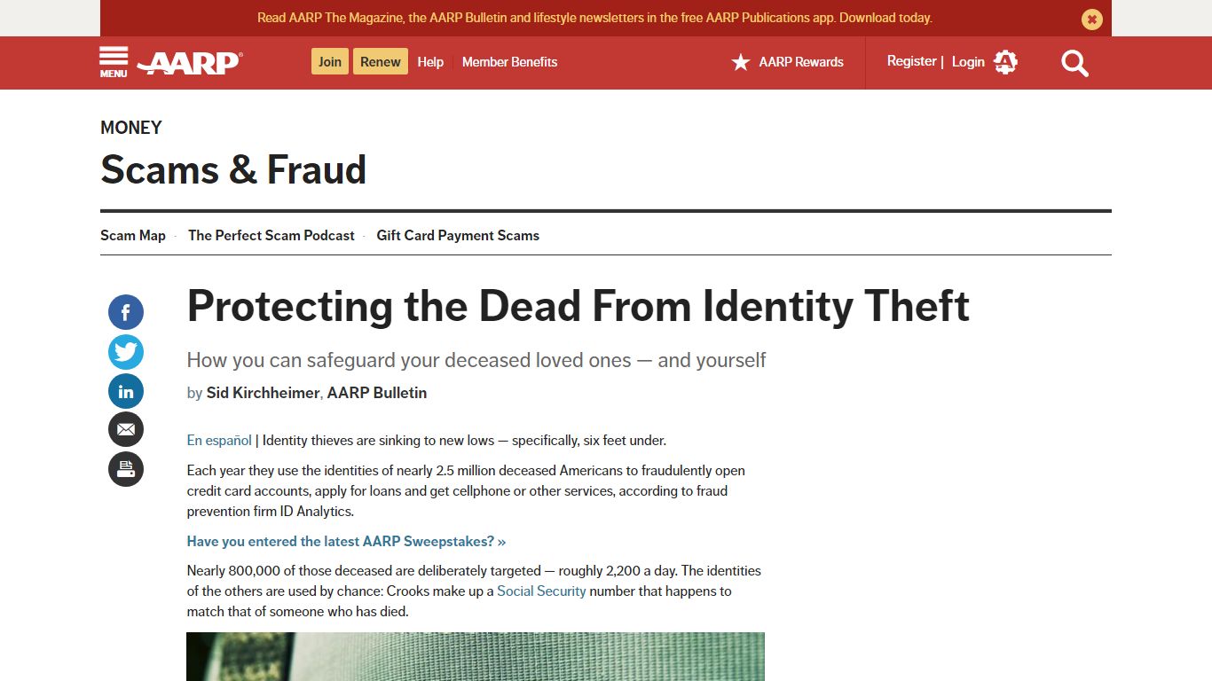 Protecting Deceased Loved Ones From Identity Theft - Family - AARP